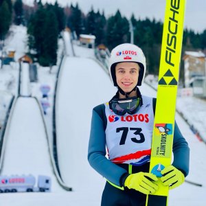 Jakub Wisełka wygrał konkurs skoków w kategorii junior młodszy w Lotos Cup